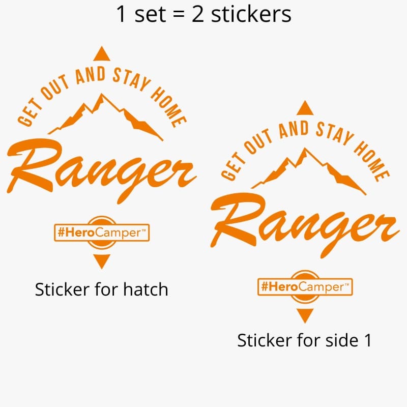 Hero Distance Sticker Hero Camper sticker