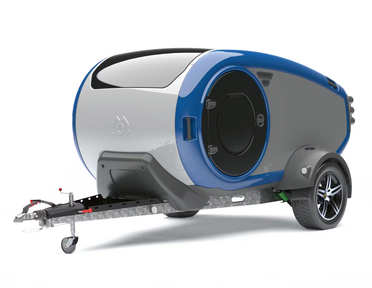 Mink camper in blue