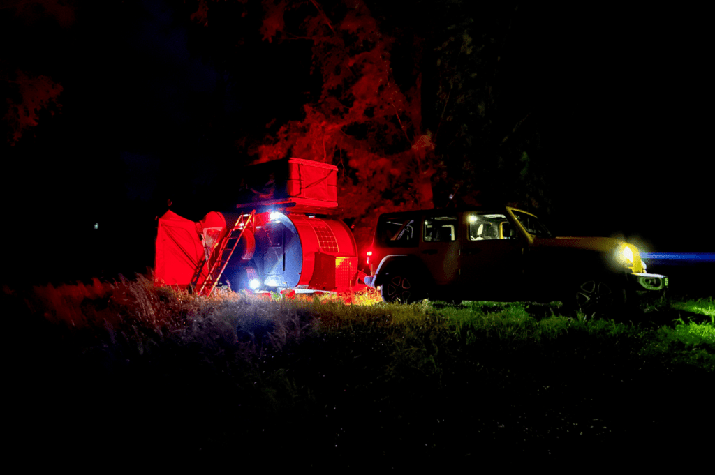 Hero Camper at night